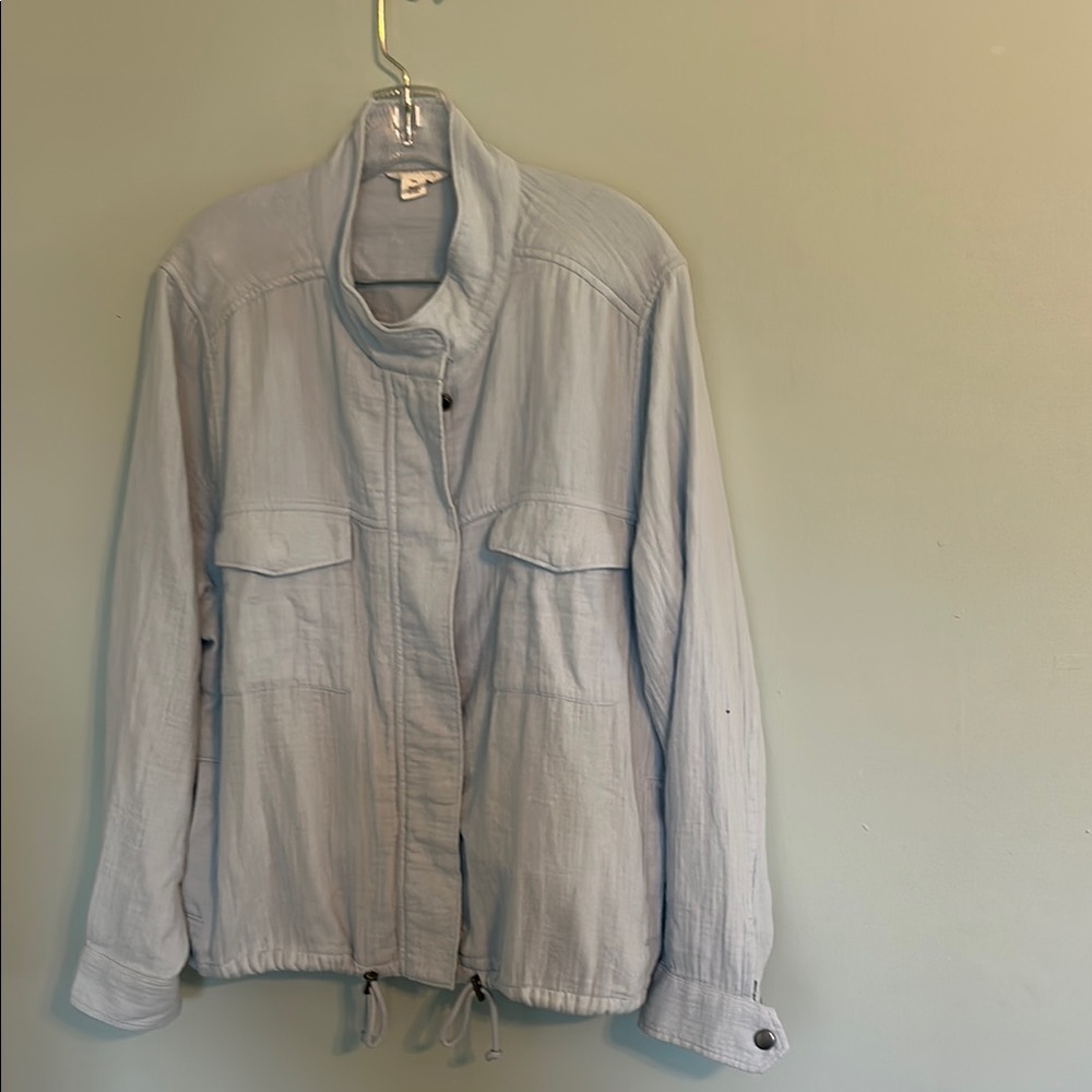 Caslon cotton gauze bomber jacket xxl